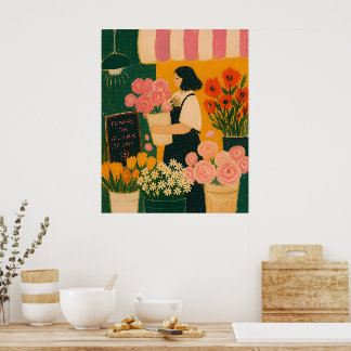 Smell of flowers poster