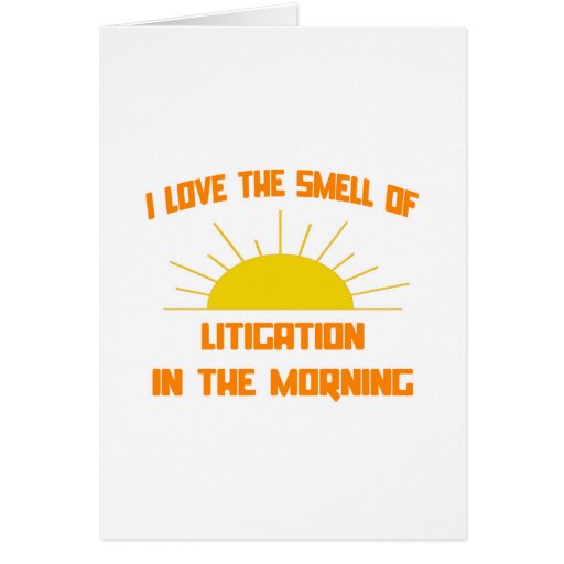Image of Smell of Litigation in the Morning