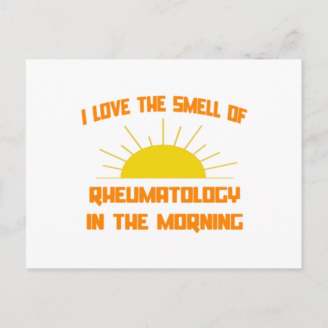 Smell of Rheumatology in the Morning Postcard (Front)