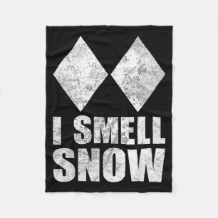 Smell snow skiing freestyle difficult diamond fleece blanket