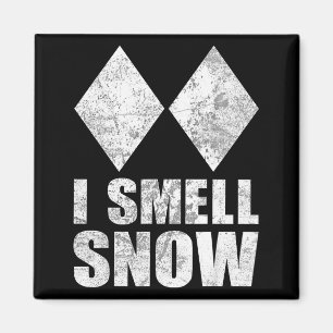 Smell snow skiing freestyle difficult diamond magnet