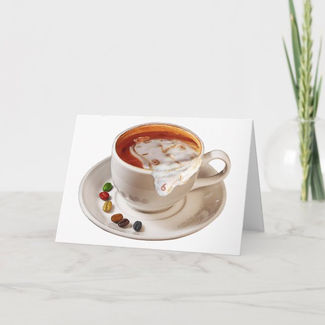 Smell the Coffee  Birthday Card (Front)