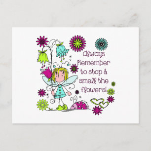 Smell the Flowers Postcard