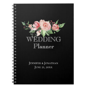 Smell the Roses, Floral Swag Wedding Planner Notebook