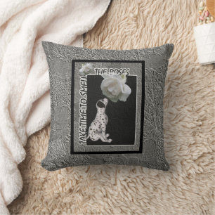 Smell The Roses Inspirational Cushion
