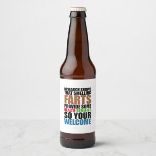 Smelling Farts Beer Bottle Label
