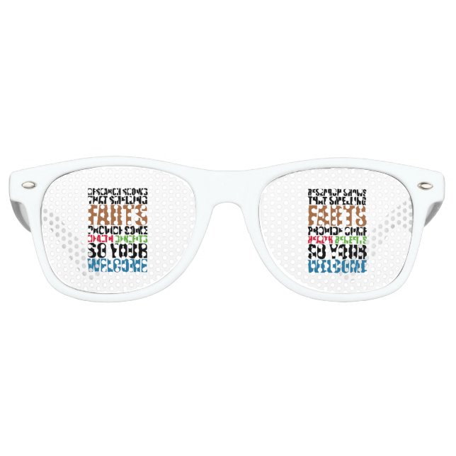 Smelling Farts Retro Sunglasses (Front)