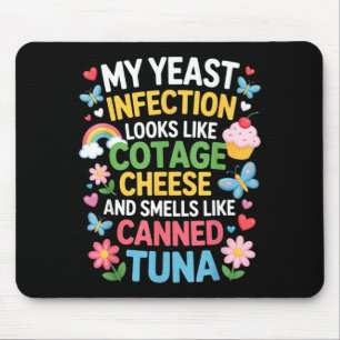 Smells Like Canned Tuna Inappropriate Humor Saying Mouse Mat
