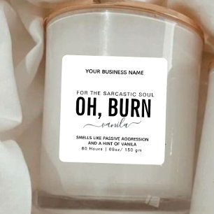 Smells Like Funny Candle Label