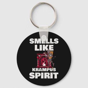 Smells Like Krampus Spirit Christmas Horror Demon Key Ring