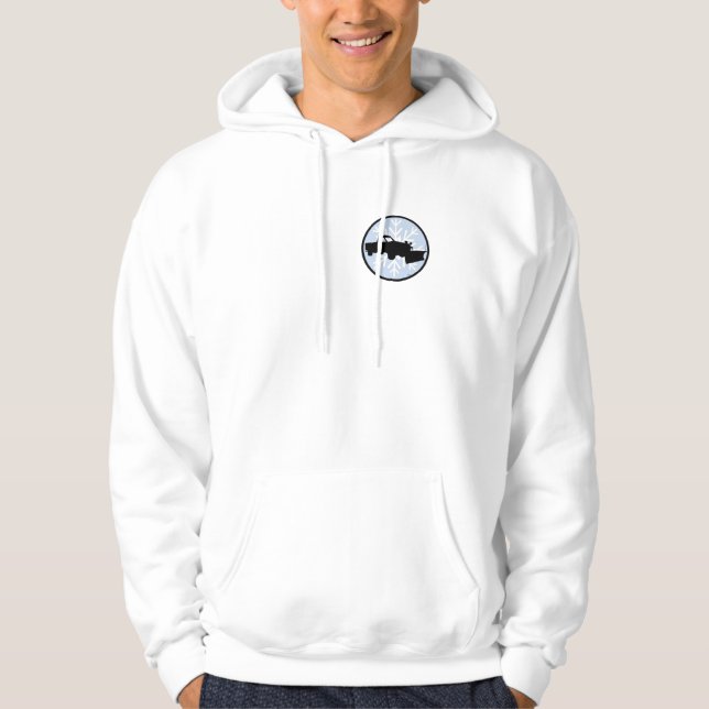 Smells Like Snow! Snow Ploughing Hoodie (Front)