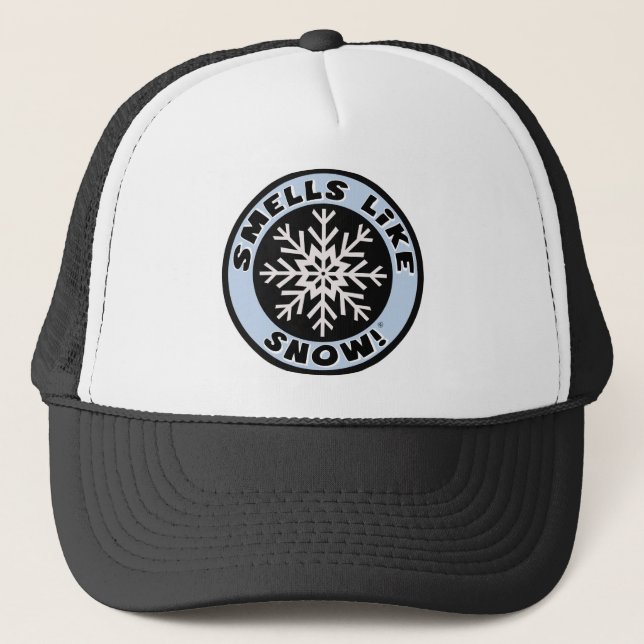 Smells Like Snow! Trucker Hat (Front)