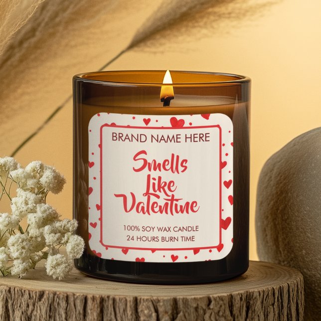 Smells Like Valentine Custom Candle Labels  (Creator Uploaded)