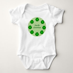 Smelly Christmas Brussels Sprout Custom Baby Bodysuit