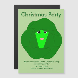 Smelly Christmas Brussels Sprout Custom Invites