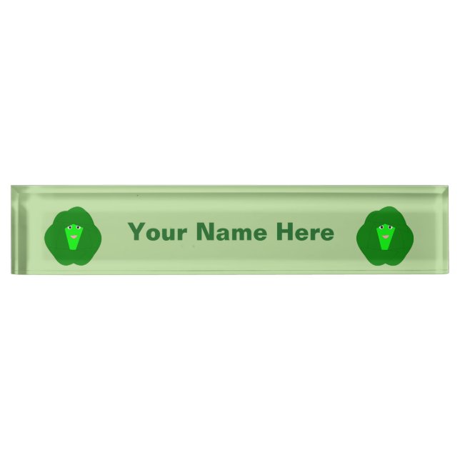 Smelly Christmas Brussels Sprout Custom Nameplate (Front)