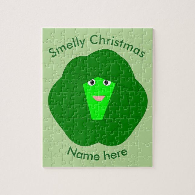 Smelly Christmas Brussels Sprout Custom Puzzle (Vertical)
