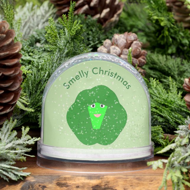 Smelly Christmas Brussels Sprout Custom Snowglobe (Winter)