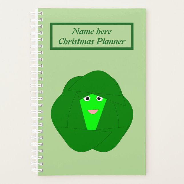 Smelly Christmas Brussels Sprout Personalised Planner (Front)