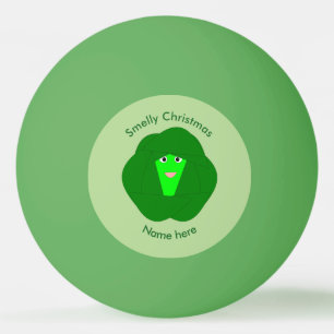 Smelly Christmas Brussels Sprout Ping Pong Ball
