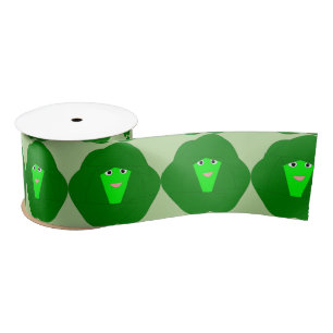 Smelly Christmas Brussels Sprout Ribbon Satin Ribbon