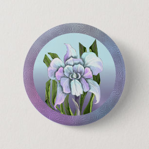 Smeraldo Flower 6 Cm Round Badge