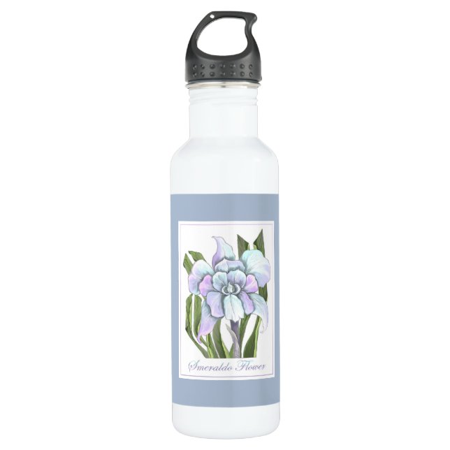 Smeraldo flower 710 ml water bottle (Front)