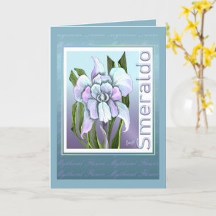 Smeraldo Flower birthday Card