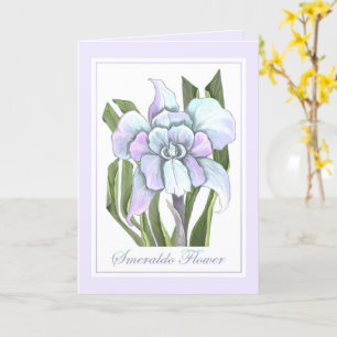Smeraldo Flower blank card