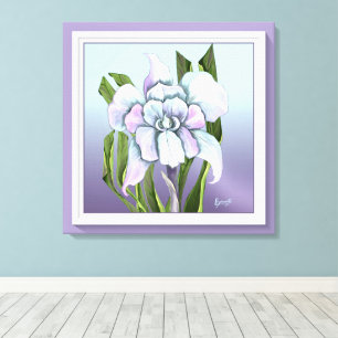 Smeraldo flower canvas print