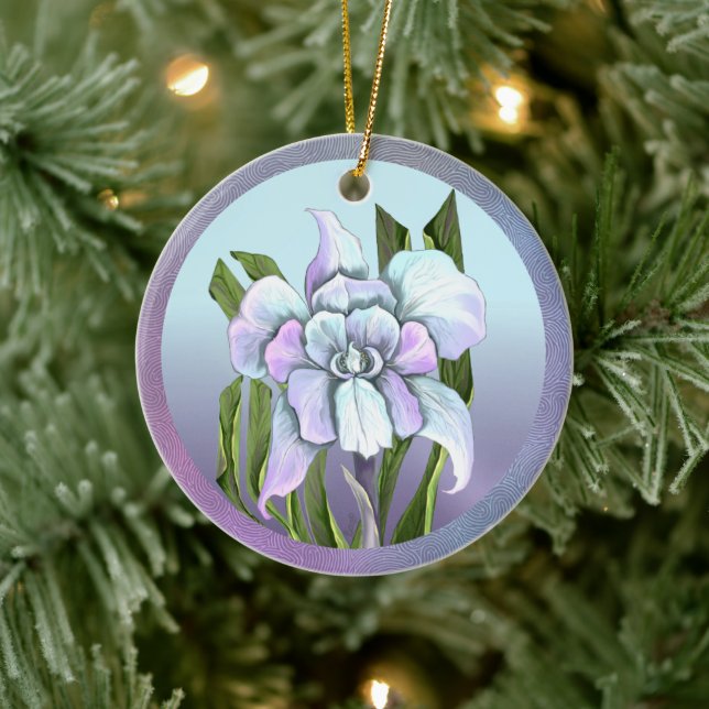 Smeraldo flower Ceramic Ornament (Tree)