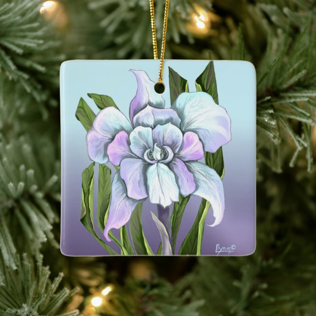 Smeraldo flower Ceramic Ornament (Tree)