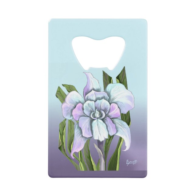 Smeraldo flower credit card bottle opener (Front)