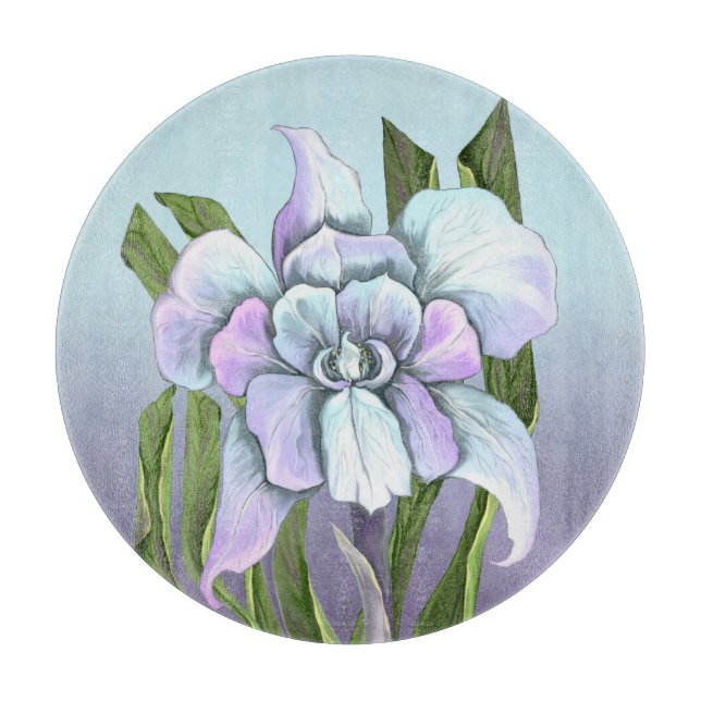 Smeraldo flower cutting board (Front)