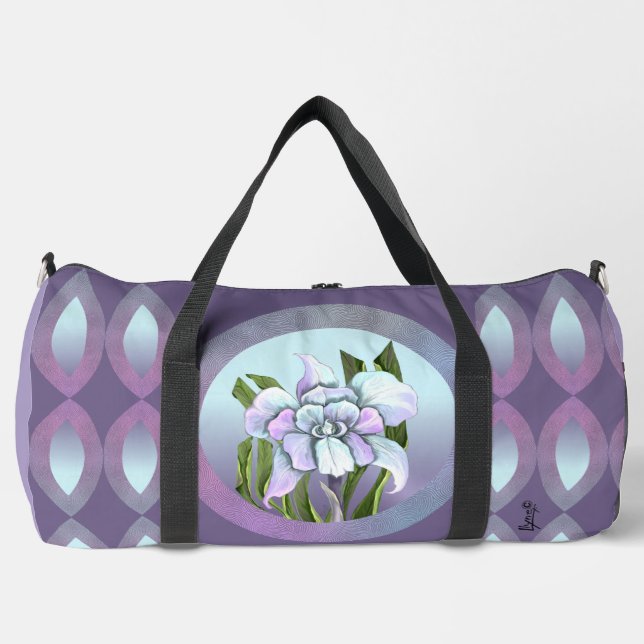 Smeraldo flower duffle bag (Front)