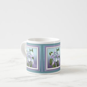 Smeraldo flower espresso cup