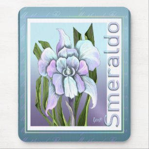 Smeraldo flower Mouse Pad