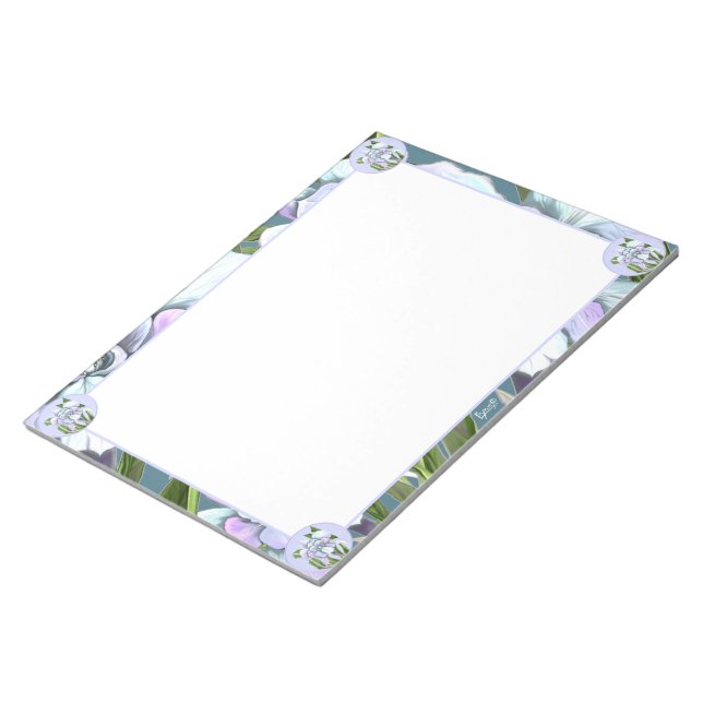 Smeraldo flower notepad (Angled)