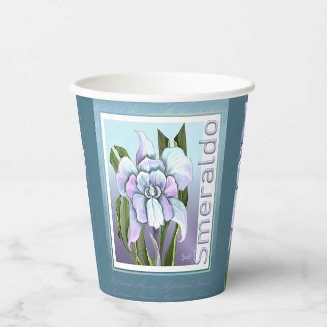 Smeraldo Flower Paper Cups (Front)