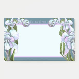 Smeraldo flower post-it notes