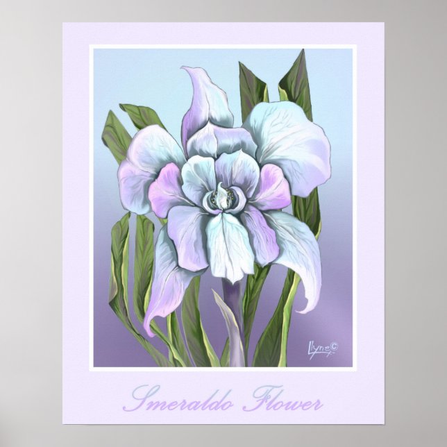 Smeraldo flower Poster (Front)