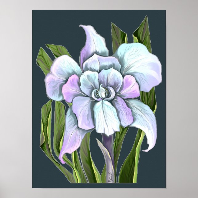 Smeraldo flower Poster (Front)