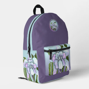 Smeraldo flower printed backpack