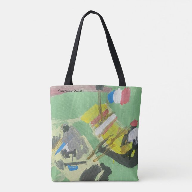 Smeraldo Gallery "Quay on the Barge" Tote Bag (Back)