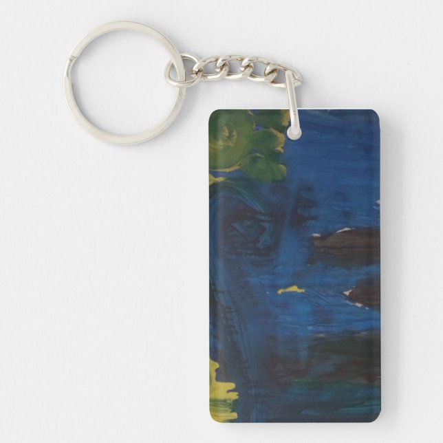 Smeraldo Gallery "Starry Night interpretation" Key Ring (Front)