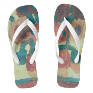 Smeraldo Gallery"Sunflowers Interpretation" Flip Flops