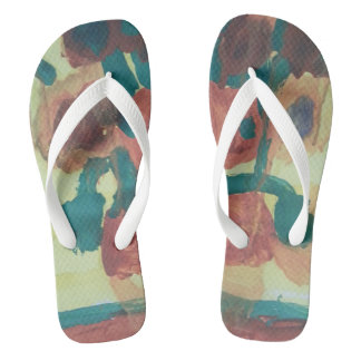Smeraldo Gallery"Sunflowers Interpretation" Flip Flops