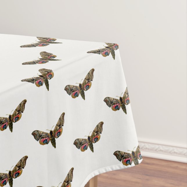 Smerinthus ocellata - Eyed Hawk-Moth - Colour Imag Tablecloth (In Situ)