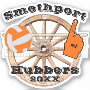 Smethport Hubbers Wheel #1 Fan Volleyball and Net