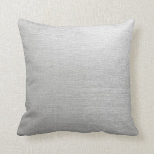 SMGG SILVER METALLIC GREY GRAY BACKGROUNDS WALLPAP CUSHION